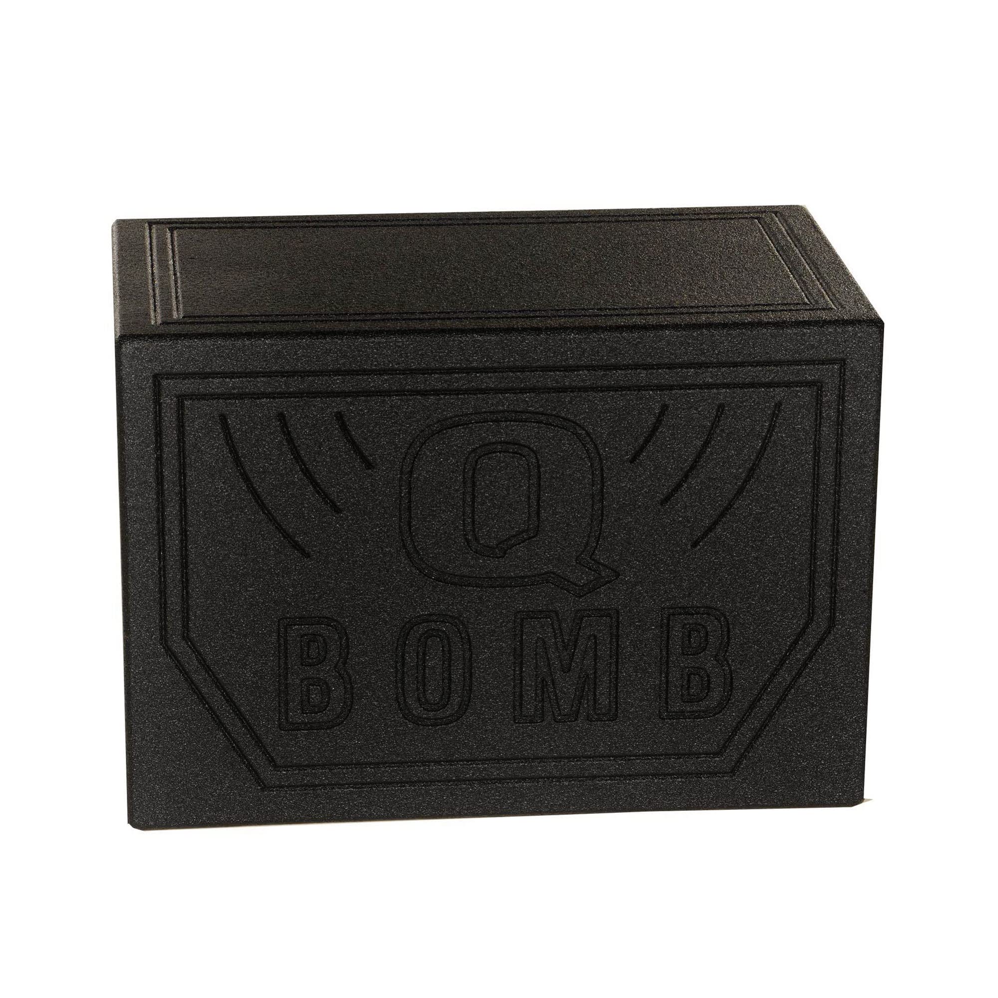 Q Power Single 12" Vented Ported Car Subwoofer Sub Box Enclosure, QBOMB12VL - Single Cab Bass Woofer Speaker Box System for Vehicle or Truck Audio