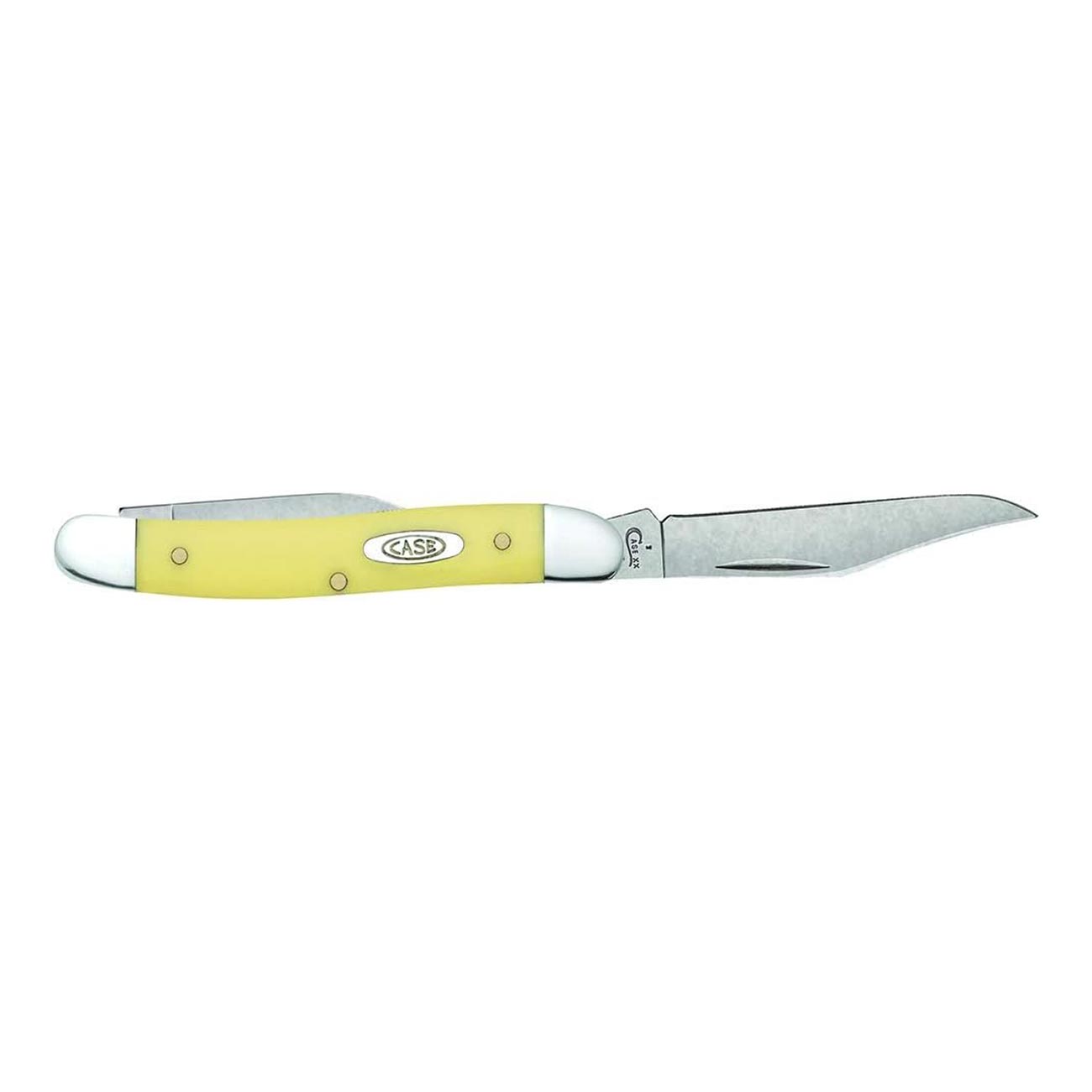 Case WR XX Pocket Knife Yellow Synthetic Pen Cv Item #109 - (32087 Cv) - Length Closed: 3 3/8 Inches