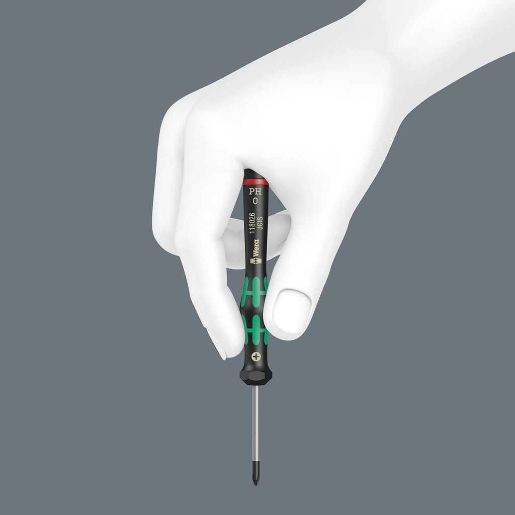 Wera 05118074001 Kraftform Micro 2054 Hexagon Electronics Precision Screwdriver, 0.05mm Head, 40mm Blade Length