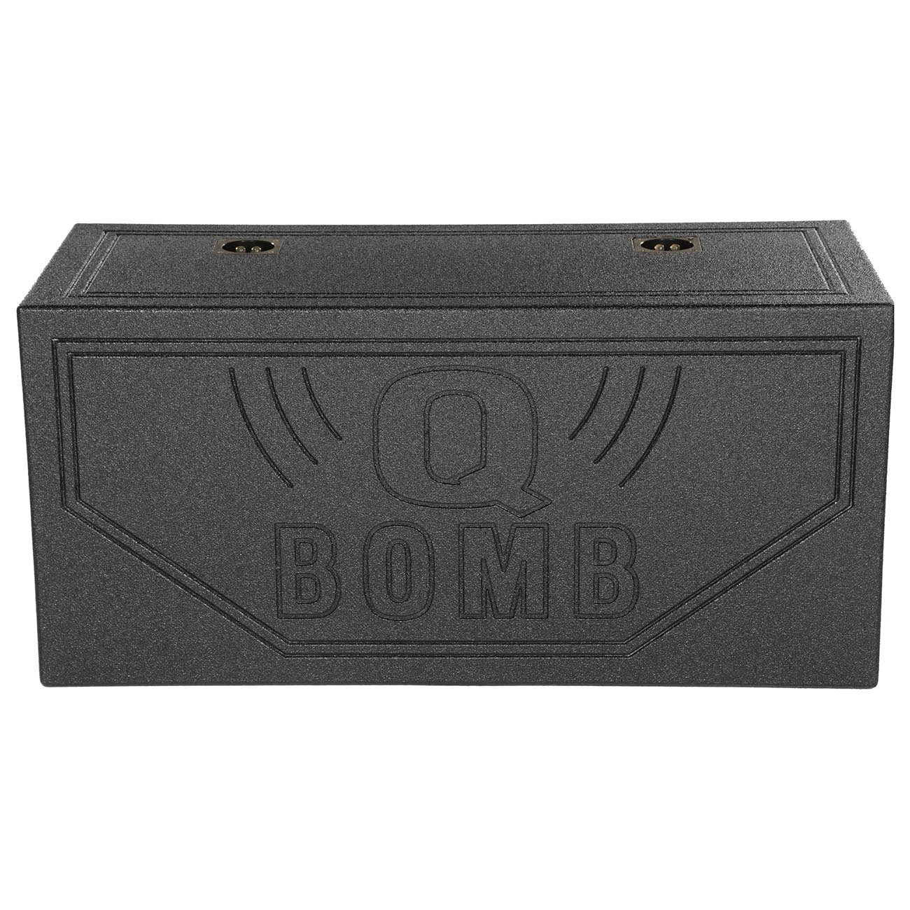 QPower QBOMB15VSQ QBOMB 15 Inch Center Vented Dual Ported Subwoofer Enclosure Speaker Box for Car Audio Sound Systems, Square