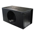 Q Power Q Bomb Series 15 Inch Ported Car Subwoofer Sub Box Enclosure with Single Vented Chamber Design and Black Bed Liner Spray Finish, Black