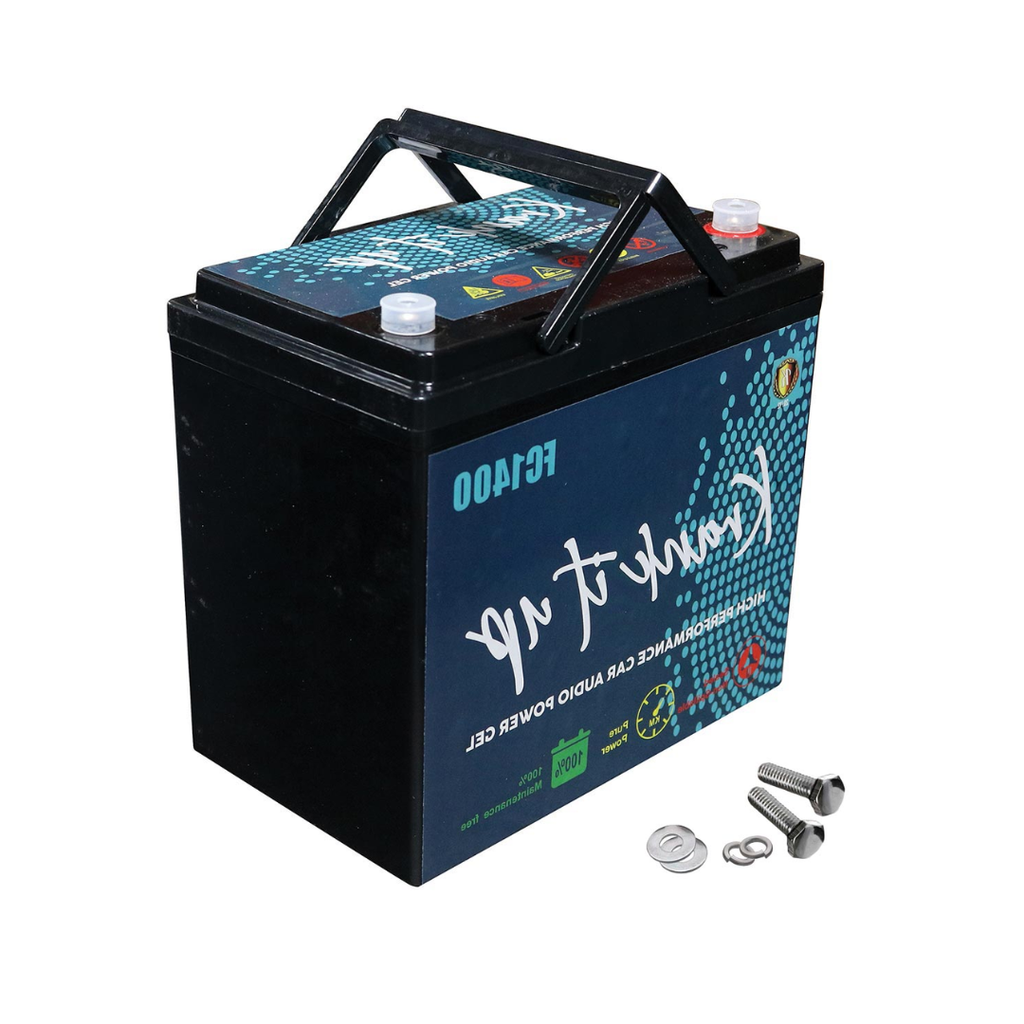 Krank It UP FC1400 12V Power Cell Battery – 1500 Watts / 60Ah AGM Power Supply for Car Audio Systems