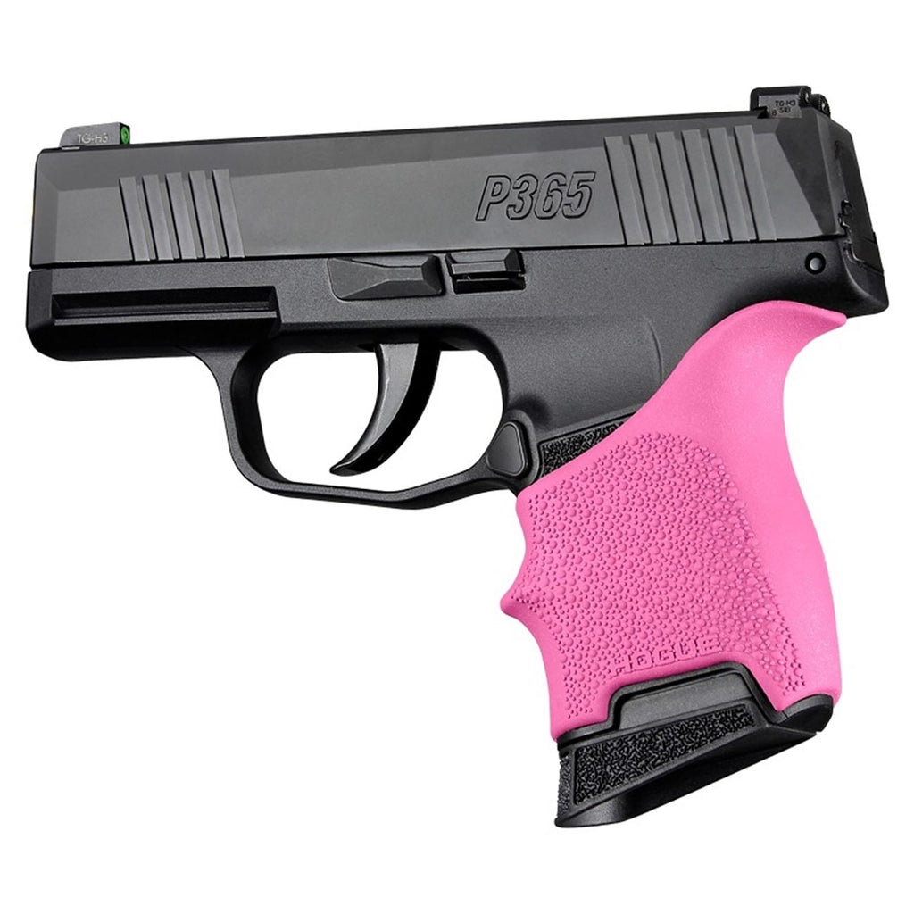 Hogue HandAll Beavertail Rubber Grip Sleeve for SIG SAUER P365, Pink - 18707