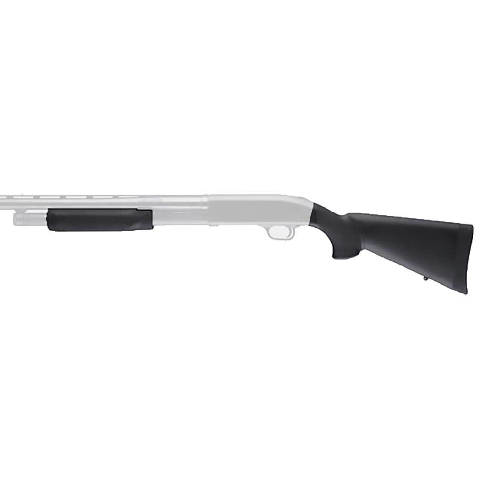 Hogue Mossberg 500 20 Gauge OverMolded Stock with Forend, Multi, One Size (05017), Black