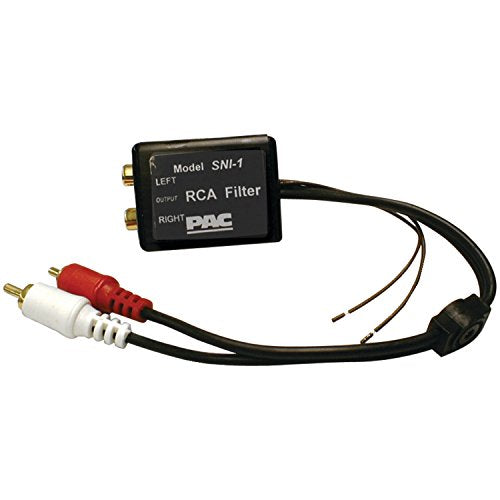 PAC SNI-1 Ground Loop Isolator – 2-Channel RCA Noise Filter for Car Audio Systems