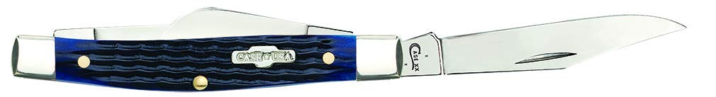 Case WR XX Pocket Knife Navy Blue Medium Stockman Item #2806 - (6344 SS) - Length Closed: 3 1/4 Inches