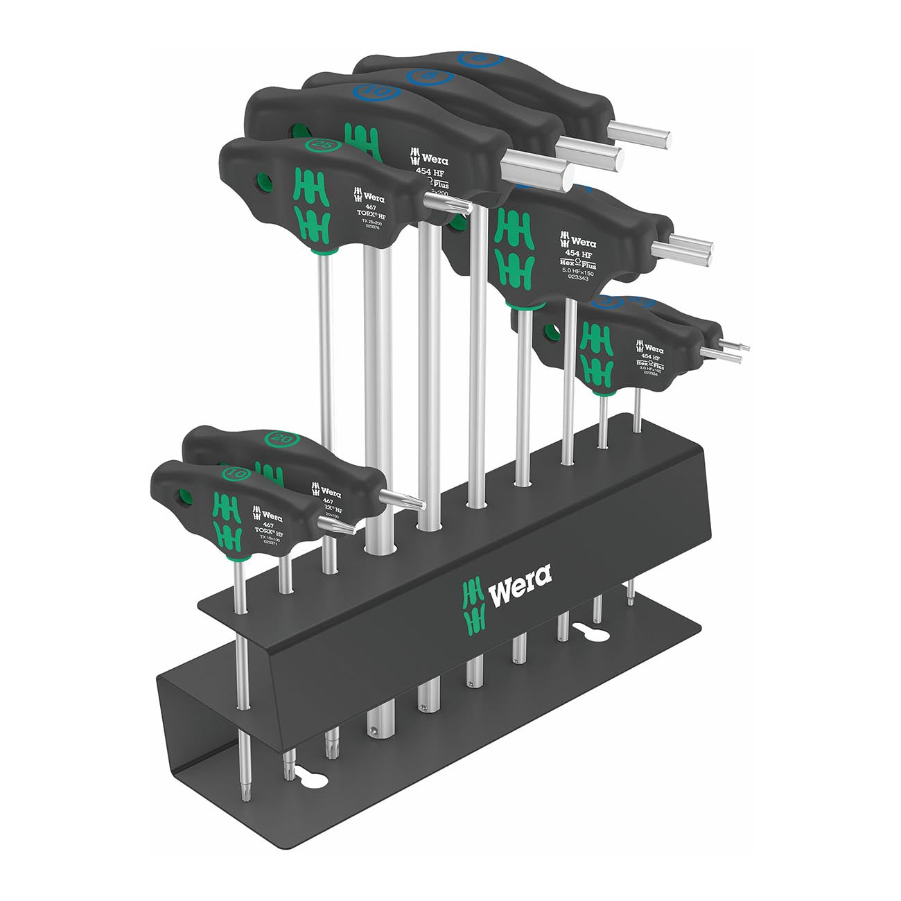 Wera Metric T-Handle Hex-Plus/TORX Driver Set with Rack (10 Piece)