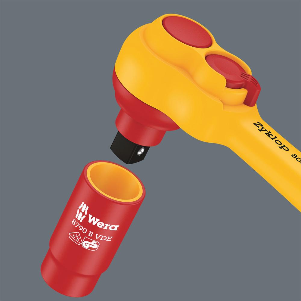 8007 B VDE Ratchet with switch lever and 3/8" drv