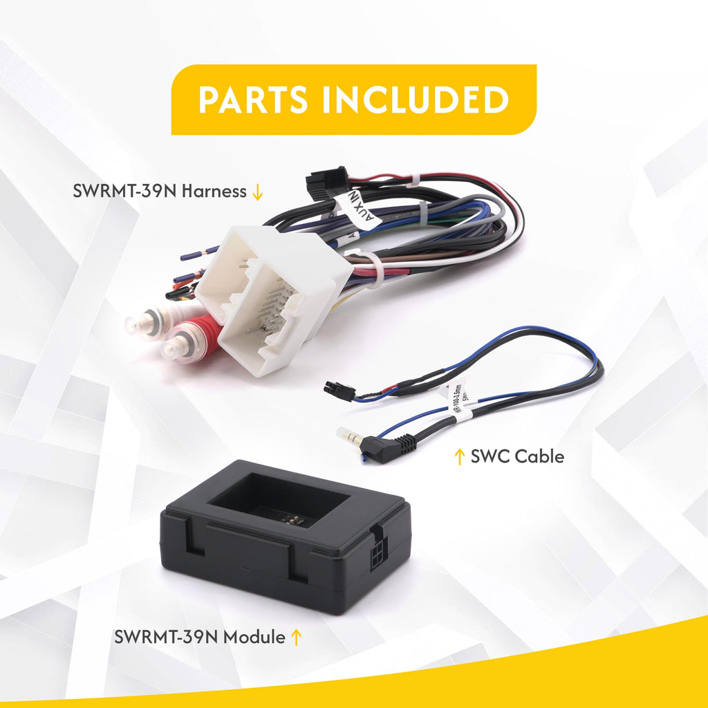 Crux Interfacting Solutions SWRMT-39N | Radio Replacement w/SWC Retention for Select 2008-2019 Mitsu_bishi Vehicles