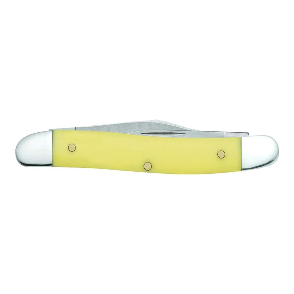 Case WR XX Pocket Knife Yellow Synthetic Pen Cv Item #109 - (32087 Cv) - Length Closed: 3 3/8 Inches