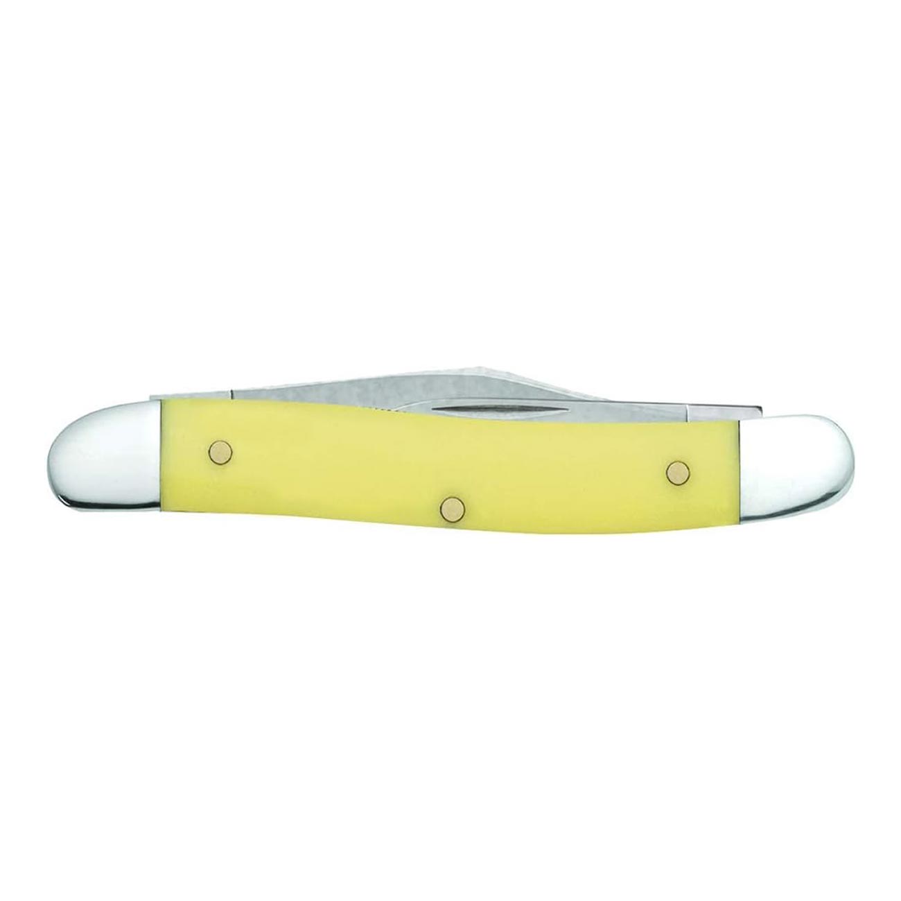 Case WR XX Pocket Knife Yellow Synthetic Pen Cv Item #109 - (32087 Cv) - Length Closed: 3 3/8 Inches