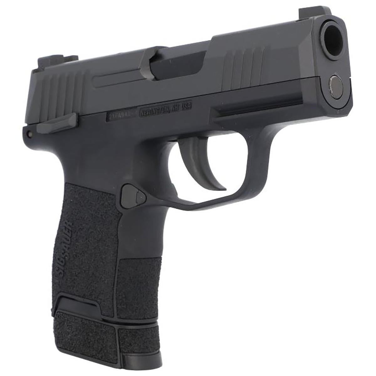 Sig Sauer P365 4.5mm Steel BB Cal. CO2-Powered Semi-Automatic Air Pistol - 20rd BB Magazine & Green High Visibility 3-Dot Fixed Sights Included
