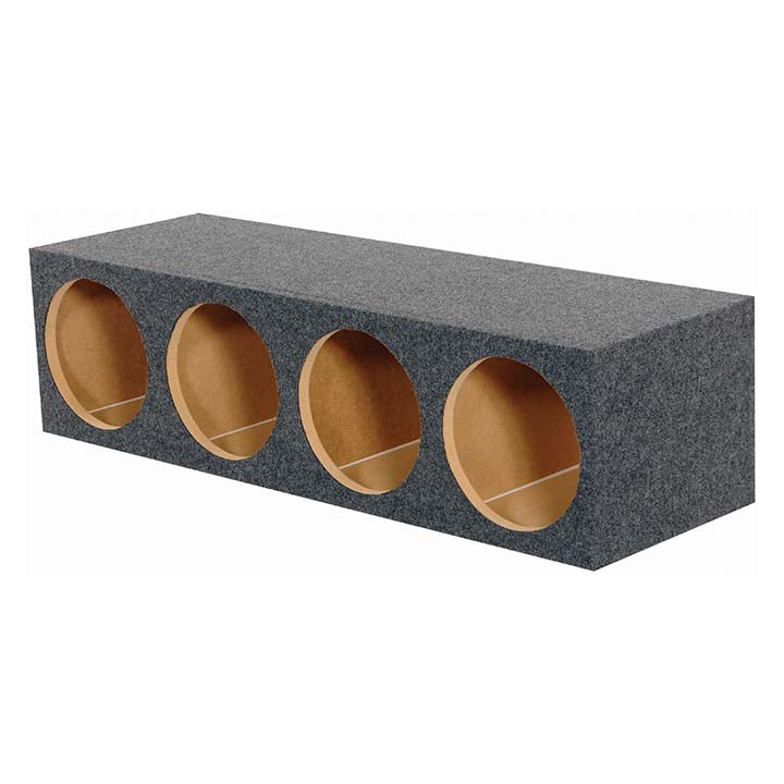 Q Power HD12 4HOLE Heavy Duty Quad 12" Sealed Subwoofer Enclosure Box