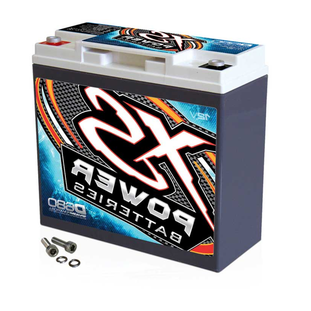 XS Power D680 1000 Amp AGM Battery with M6 Terminal Hardware - 12 Volt 20Ah 370CA Deep Cycle AGM Battery for Car Audio Stereo Systems - 13.69 lbs, Maintenance Free, Sealed Powercell