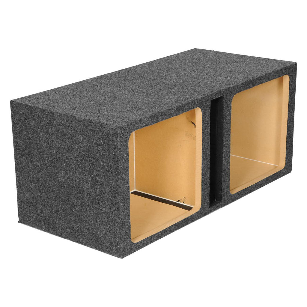 QPower QHD215VSQ Dual 15″ Square Slot-Ported Heavy Duty Empty Subwoofer Enclosure – High SPL Woofer Box