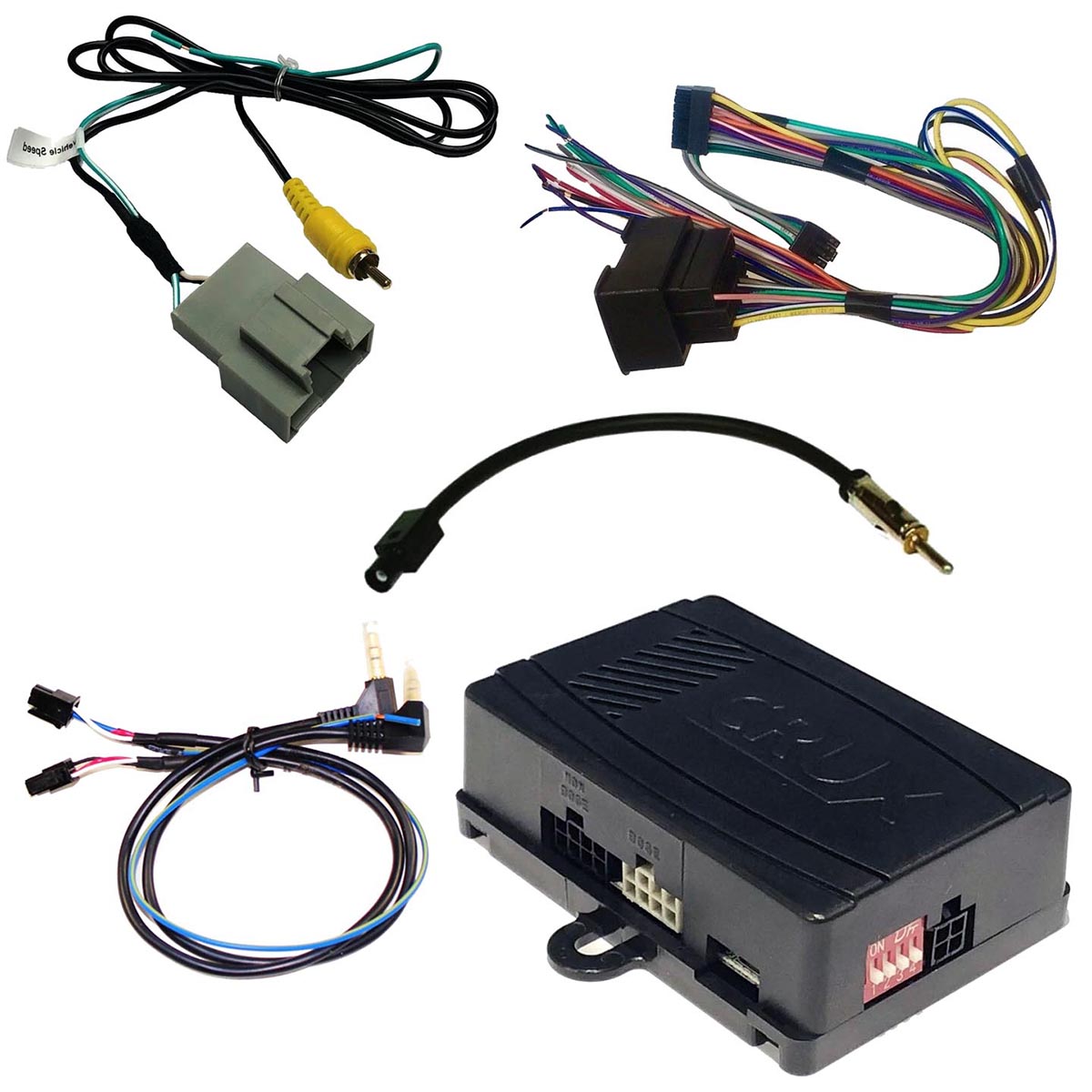 Crux SWRGM49N Radio Replacement Interface with SWC & Factory RVC Retention – GM LAN 29-Bit Vehicles 2010-2017