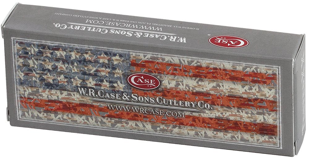 W. R. Case & Sons Blue Bone Trapper Pocket Knife CASE2800 – Peach Seed Jig 2-Blade Tru-Sharp Stainless Steel Folding EDC