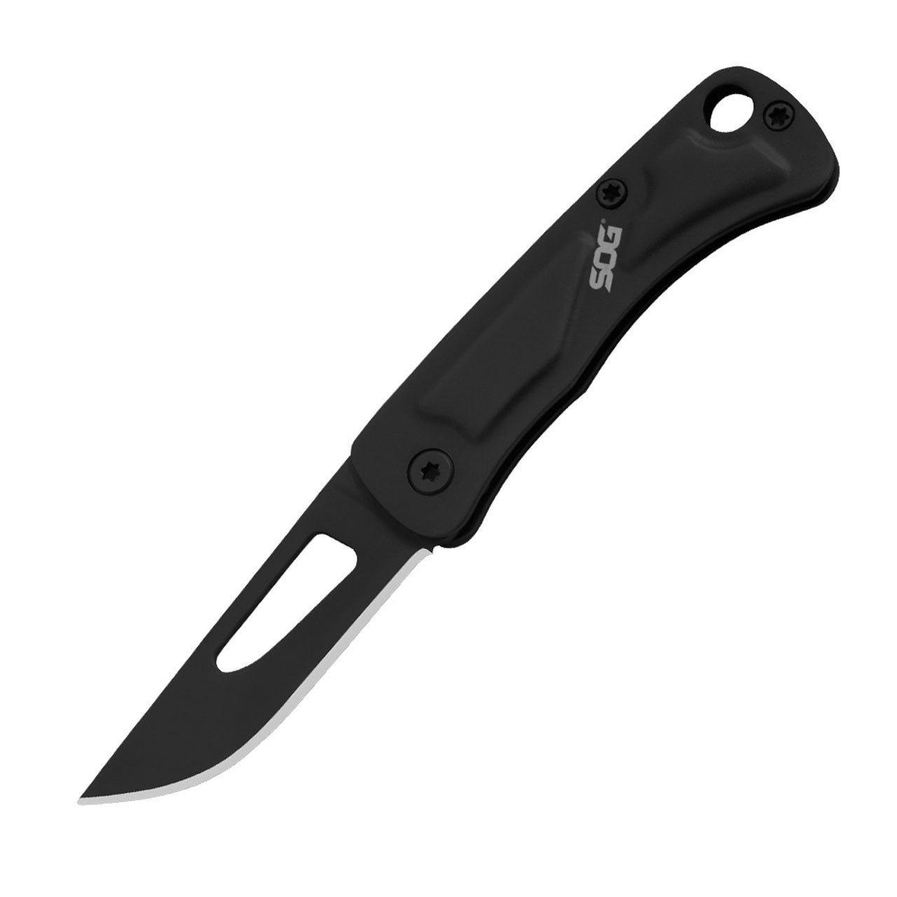 SOG Folding Knife Small Knife – Centi II EDC Pocket Knife for Men Women w/ 2.1 Inch Small Blades EDC Keychain Set, Black