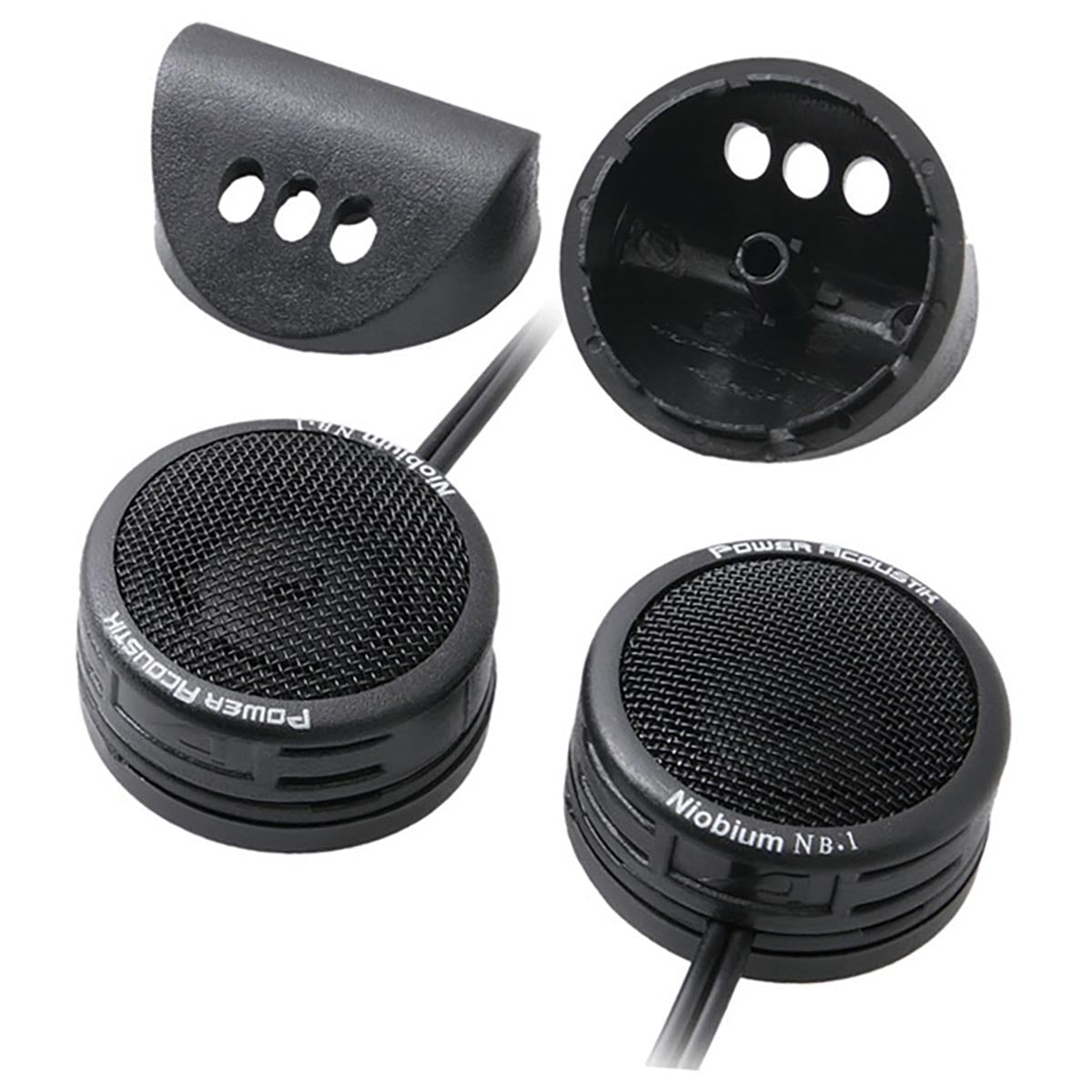 Power Acoustik NB1 1″ Soft Dome Tweeter – High Frequency Car Audio Speaker