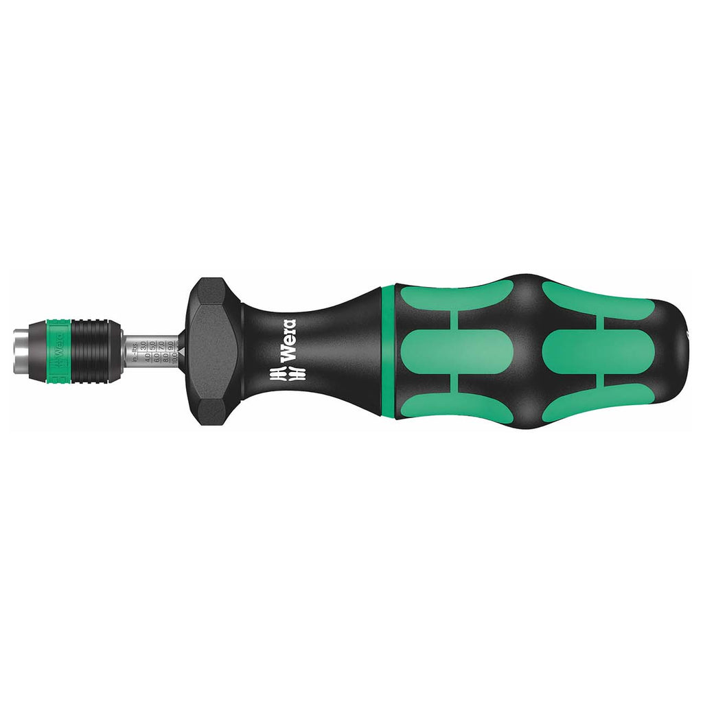 Wera 05074710001 Kraftform 7445 Hexagon Torque Screwdriver, 1/4" Head, 2.5-11.5"/lbs Variable Torque Adjustment Range