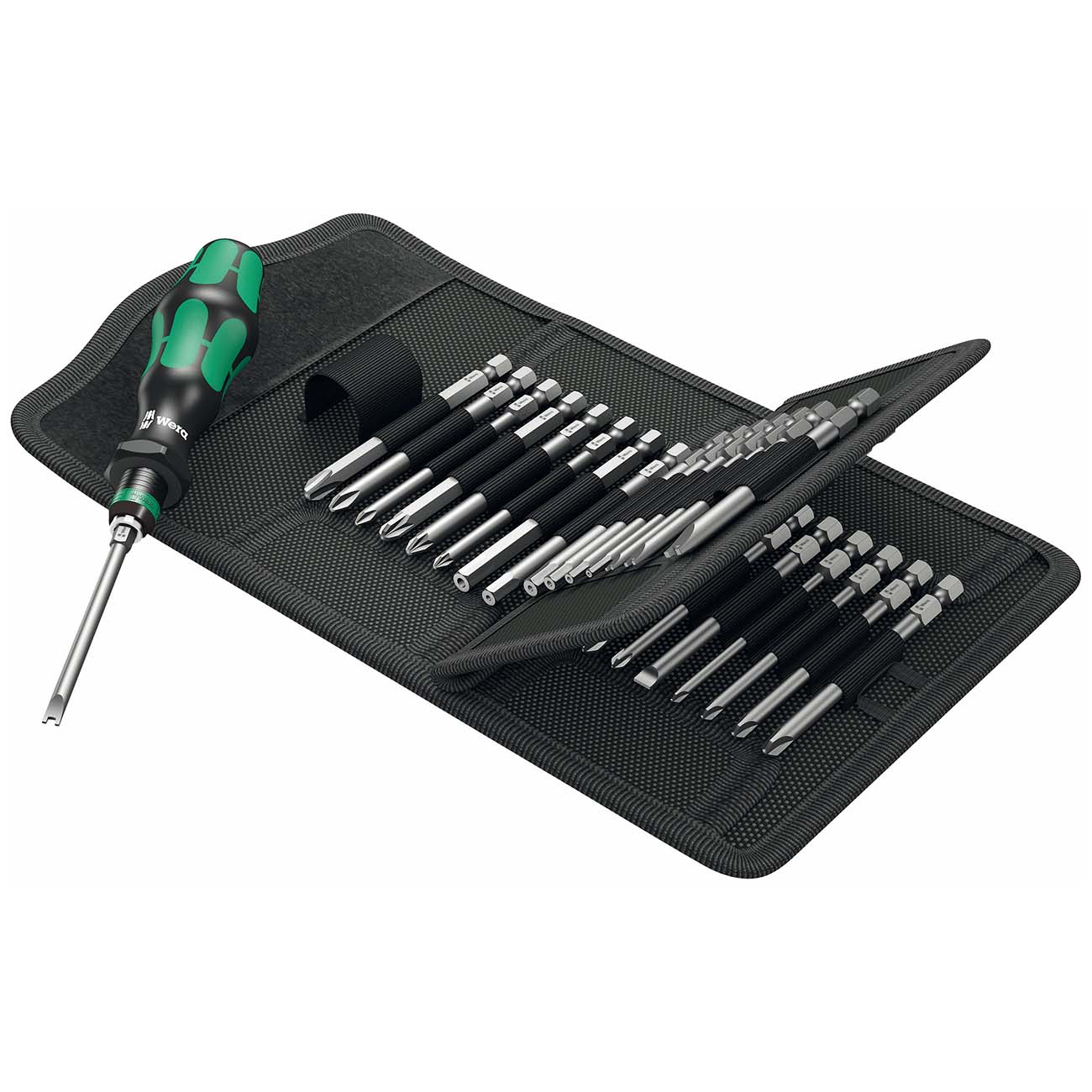 Wera - 5059297001 Kraftform Kompakt 62 Bitholding Screwdriver and Pouch Set, 33-Pieces