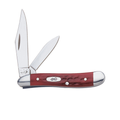 Case Pocket Worn Old Red Bone Peanut Folding Pocket Knife Tru-Sharp Steel USA CASE781