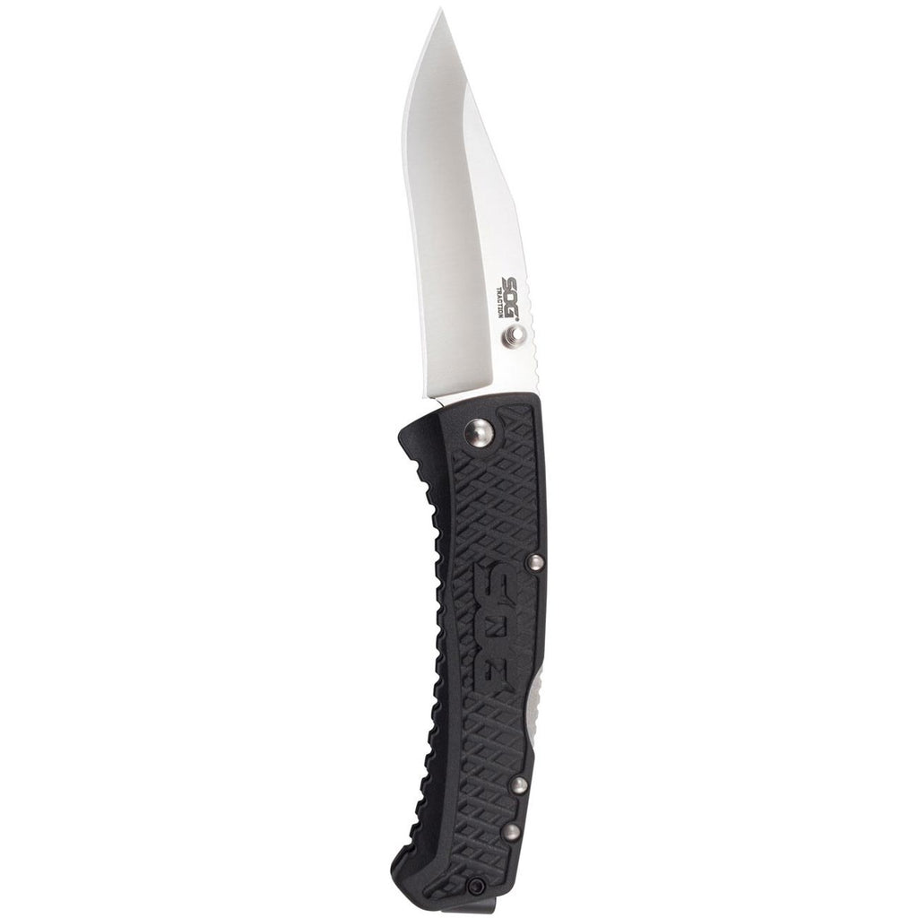 SOG Traction Folding Knife Clip Point