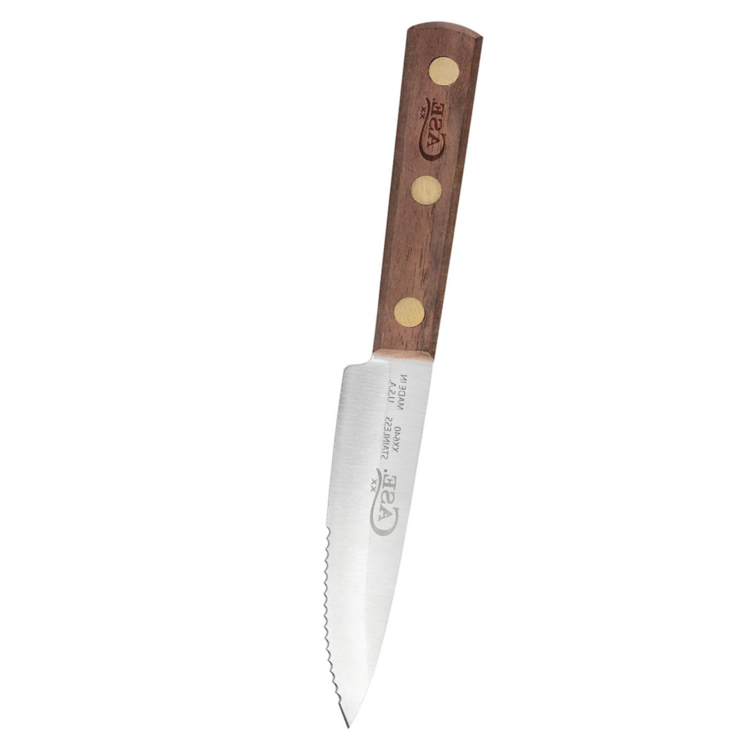 Case Knives 11079 Steak Knife with Solid Walnut Handle – 5" Tru-Sharp Surgical Stainless Steel Blade Kitchen Cutlery