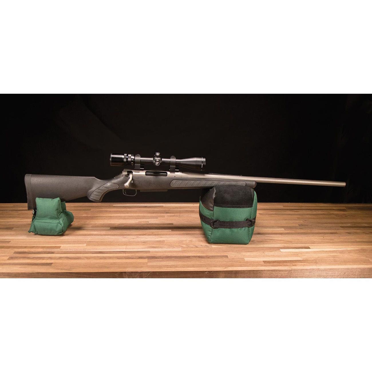 Caldwell DeadShot Boxed Combo Front and Rear Bag with Durable Construction and Water Resistance for Outdoor, Range, Shooting and Hunting, Green/Black