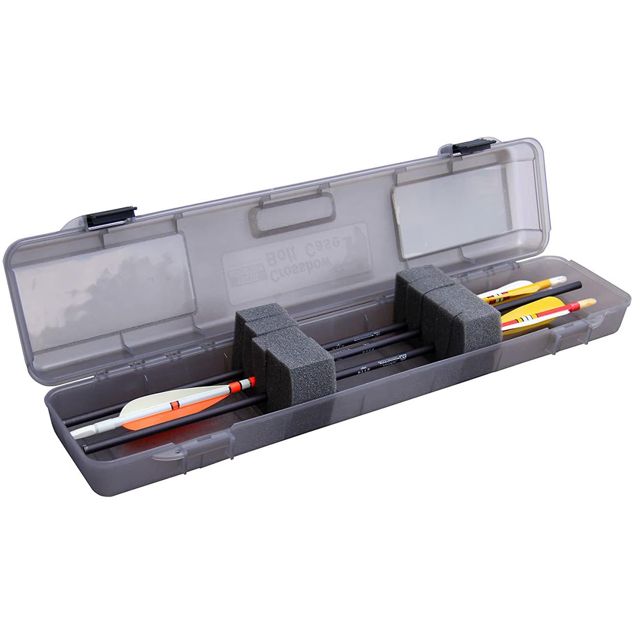 MTM BHCB-41 Crossbolt Case, Holds 12 Bolts up to 23", USA Made, Clear Smoke