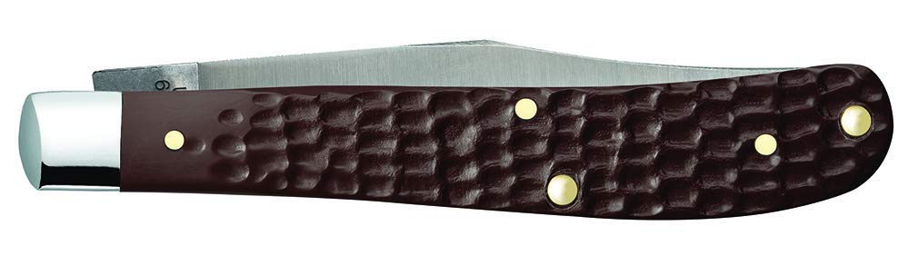 Case 00135 Slimline Trapper Pocket Knife, Stainless Steel/Brown, 4-1/8-In. Blade - Quantity 5