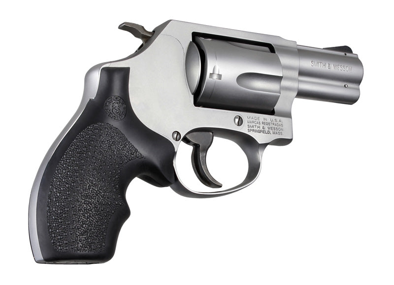 Hogue Bantam Style Rubber Monogrip Grip for S&W J Frame Revolvers, Round Butt, Black - 61000