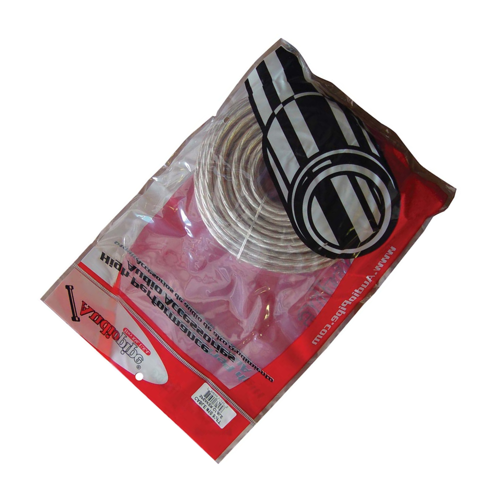 Audiopipe CABLE1050 10-Gauge Speaker Wire – 50 ft, Clear Insulation, Car Audio