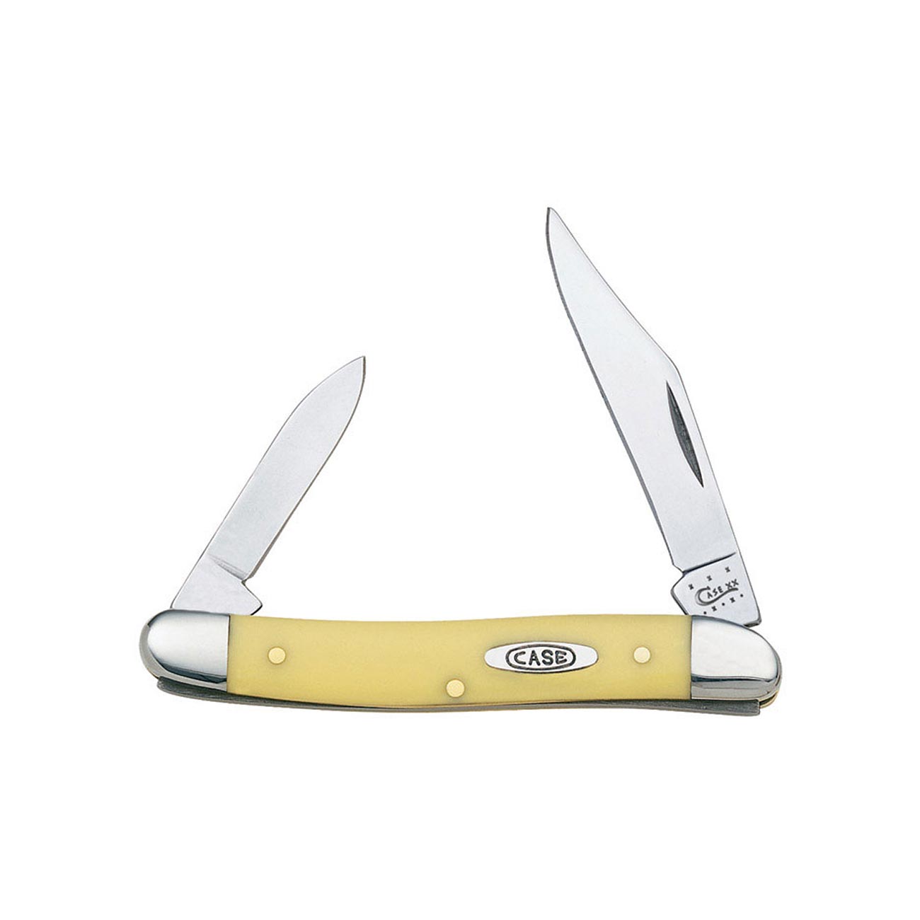 Case WR XX Pocket Knife Yellow Synthetic Pen Cv Item #109 - (32087 Cv) - Length Closed: 3 3/8 Inches