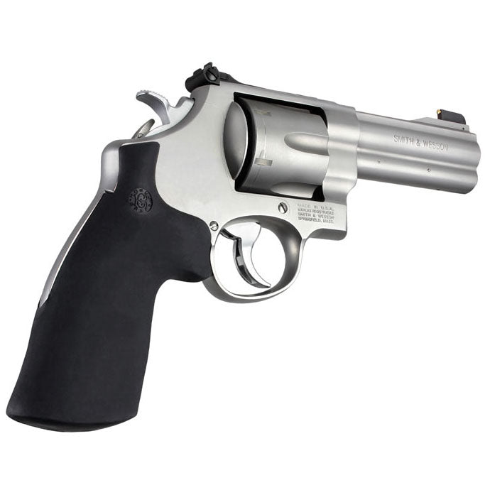 Hogue S&W Round Butt N Frame Grip (No Finger Groove Monogrip), Black - 25012
