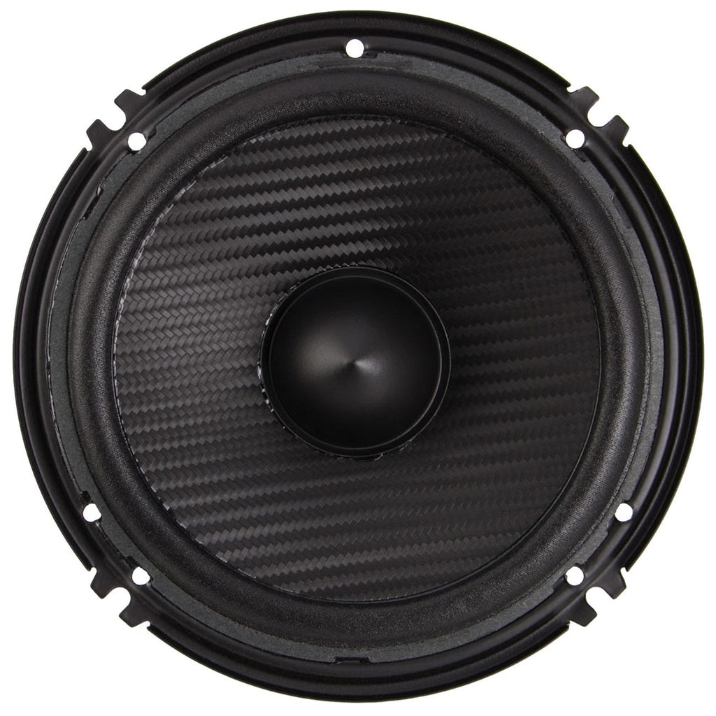Power Acoustik EF-60C Edge Series 6.5" 500-Watt 2-Way Component Speaker System , BLACK