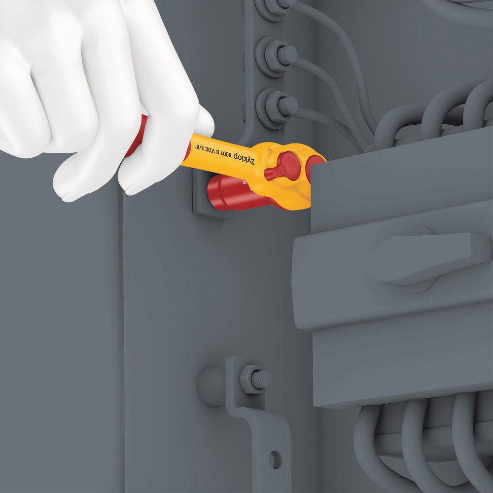 8007 B VDE Ratchet with switch lever and 3/8" drv