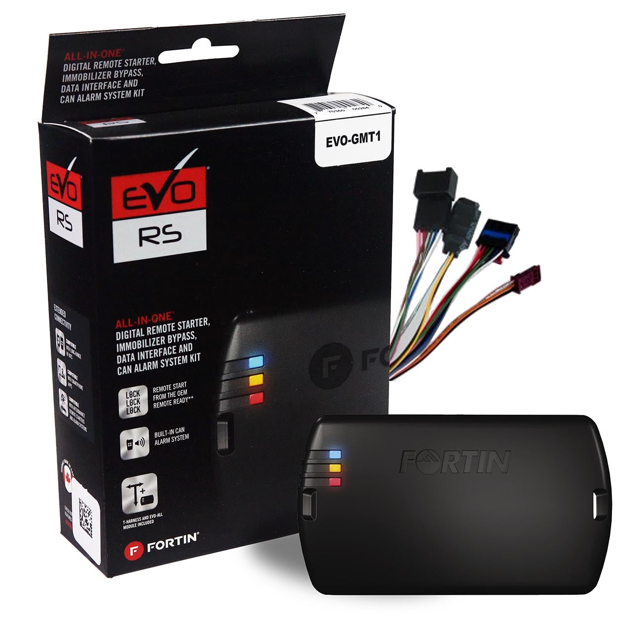 Fortin EVOGMT1 Remote Start Module & T-harness Combo For Select Cadillacchevybuickgmc Flip-key Vehicles