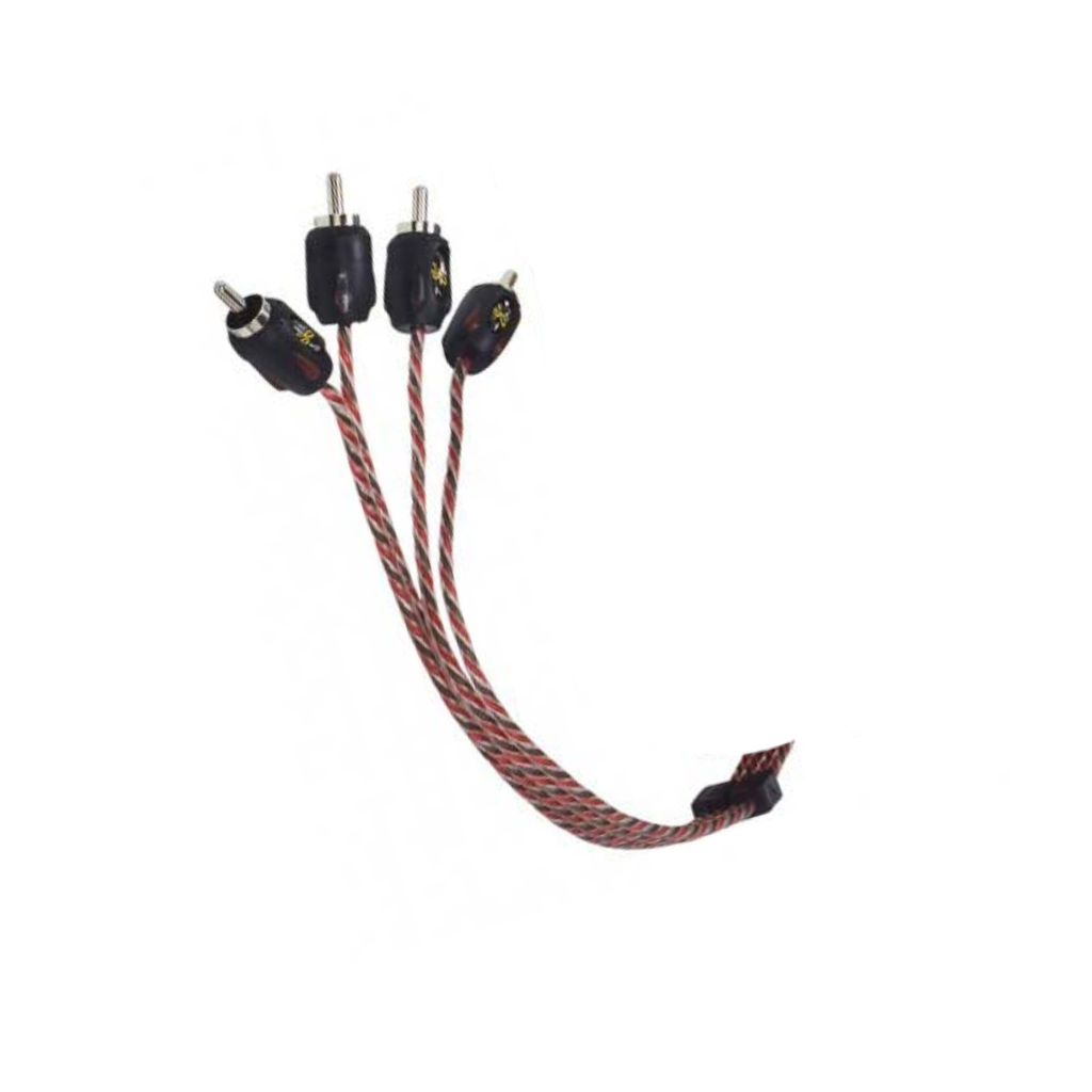 Stinger SI4417 17-Foot 4000 Series Professional 4 Channel RCA Interconnects,BLACK
