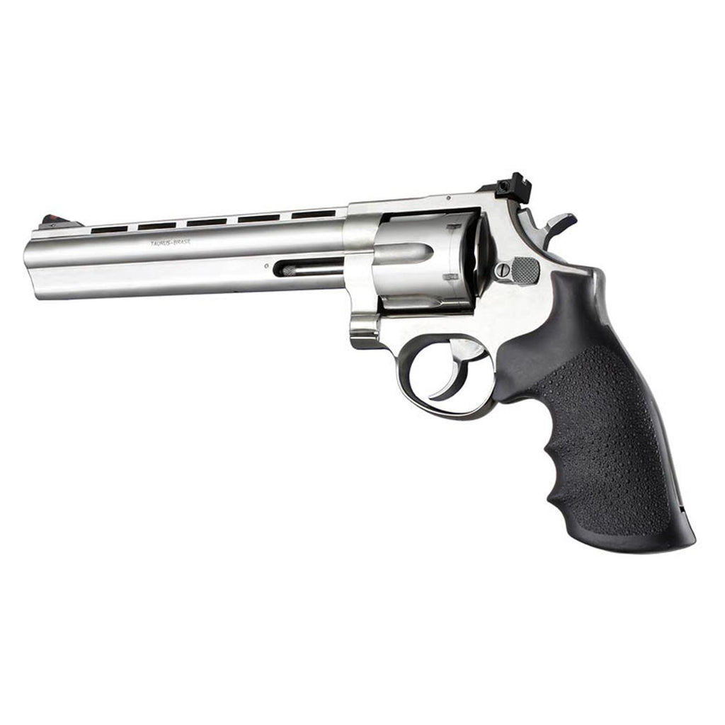 Hogue OverMolded Rubber Grip for Taurus Medium & Large Frame, Square Butt Revolvers, Black - 66000