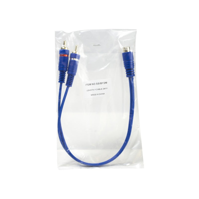 Stinger SSIBY2M Value Series 2 Male to 1 Female Y Interconnect