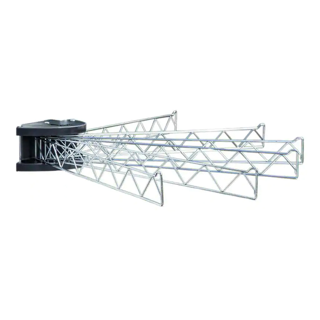 Stromberg Carlson Extend-A-Line 12" Long Versatile Swing Arm Drying Arms and Clothes Hanger with Swinging Towel Bar and Folding Clothes Hanger for RVs, Motorhomes, Campers & Home