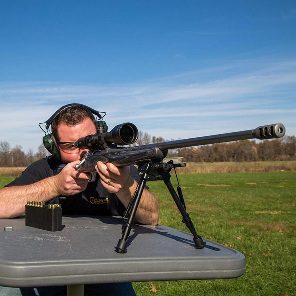 Caldwell XLA Pivot Bipod 6" - 9" with Adjustable Notched Legs and Slim Folding Design for Easy Transport, Rifle Stability, and Target Shooting