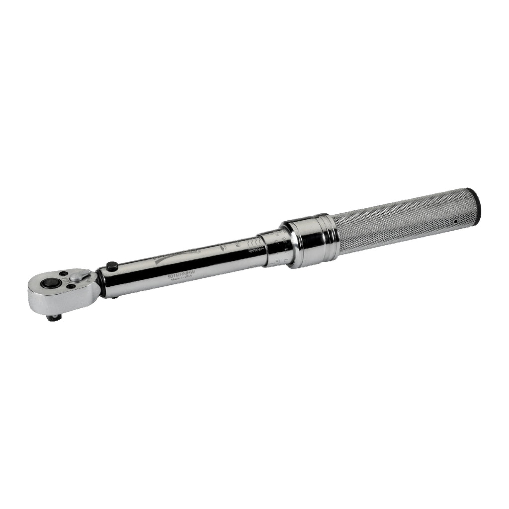 CDI 3/8 Inch Drive Adjustable Click Torque Wrench, Range 20-150 In Lbs / 2.8-15.3 Nm (1502MRMH)