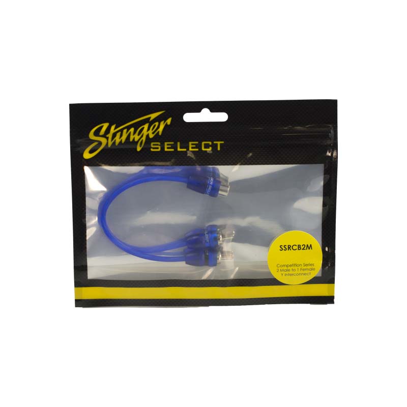 Stinger Select SSRCB2M Competition Series 2 Male to 1 Female Y Interconnect