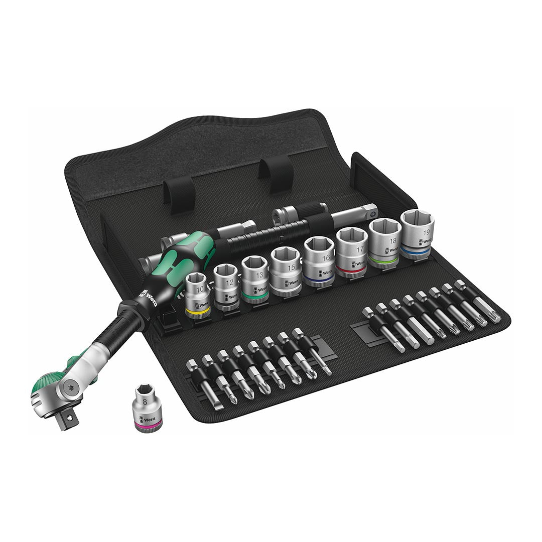 Wera 8100 SB 6 SPEED 3/8 29 PC 3/8" DRIVE METRIC