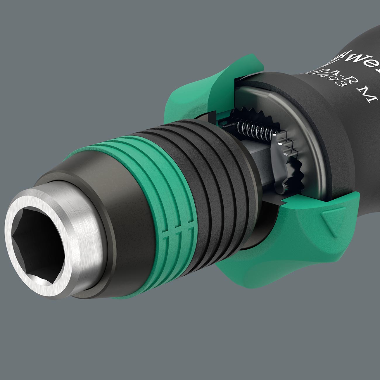 Wera Ratcheting Bit-holding Screwdriver Handle with Quick Release Chuck