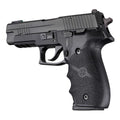 Hogue OverMolded Rubber Grip for SIG SAUER P226 DA/SA & DAK with Finger Grooves, Black - 26000