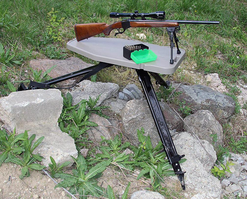 MTM HLST High-Low Shooting Table, USA Made, Dark Earth