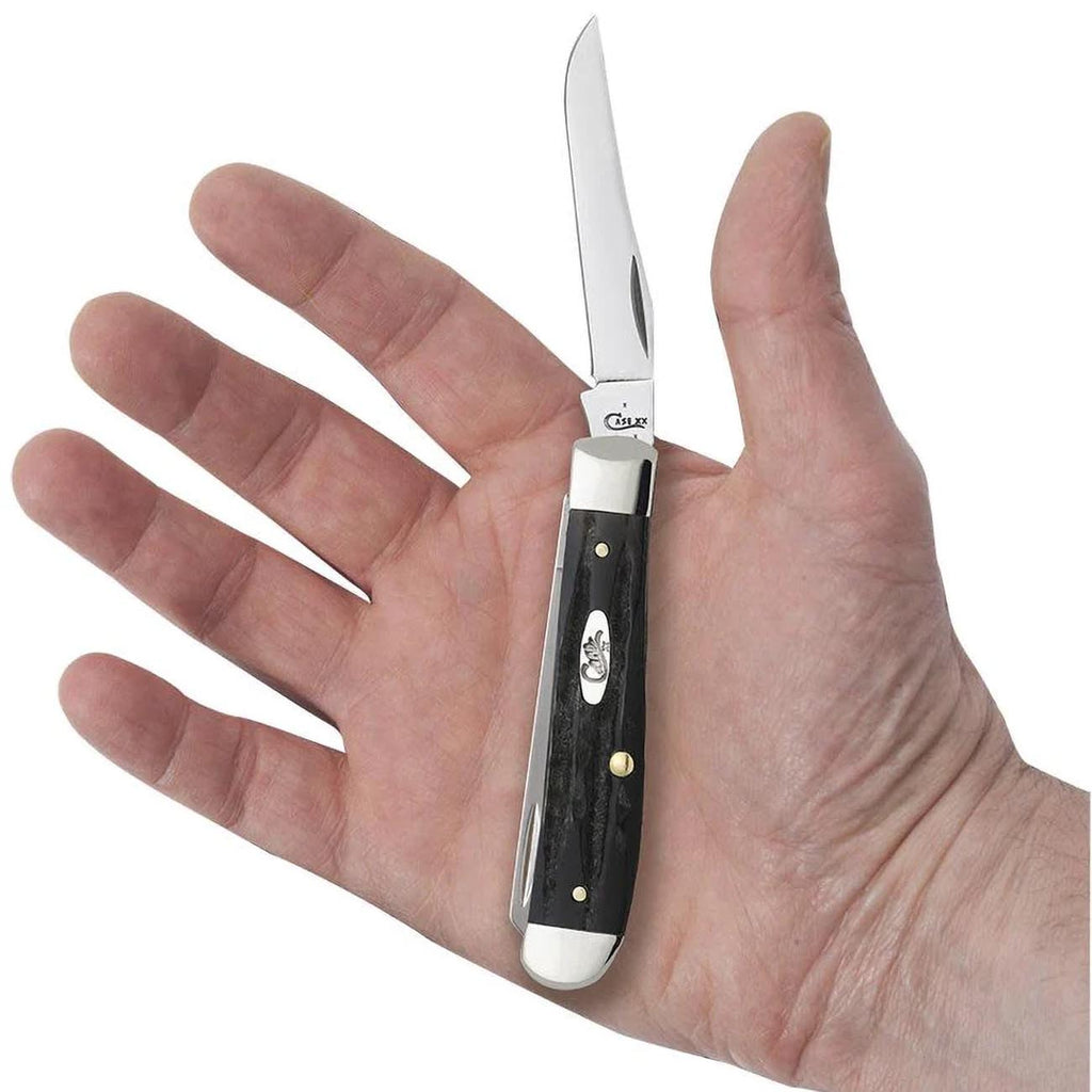 CASE XX WR Pocket Knife Jigged Buffalo Horn Mini Trapper Item #65016 - (Bh207 SS)